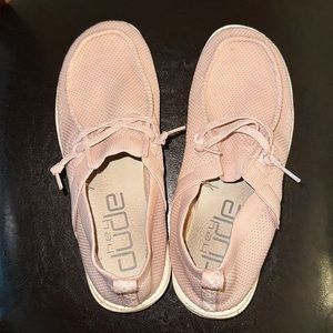 Pink Hey Dudes - size 8